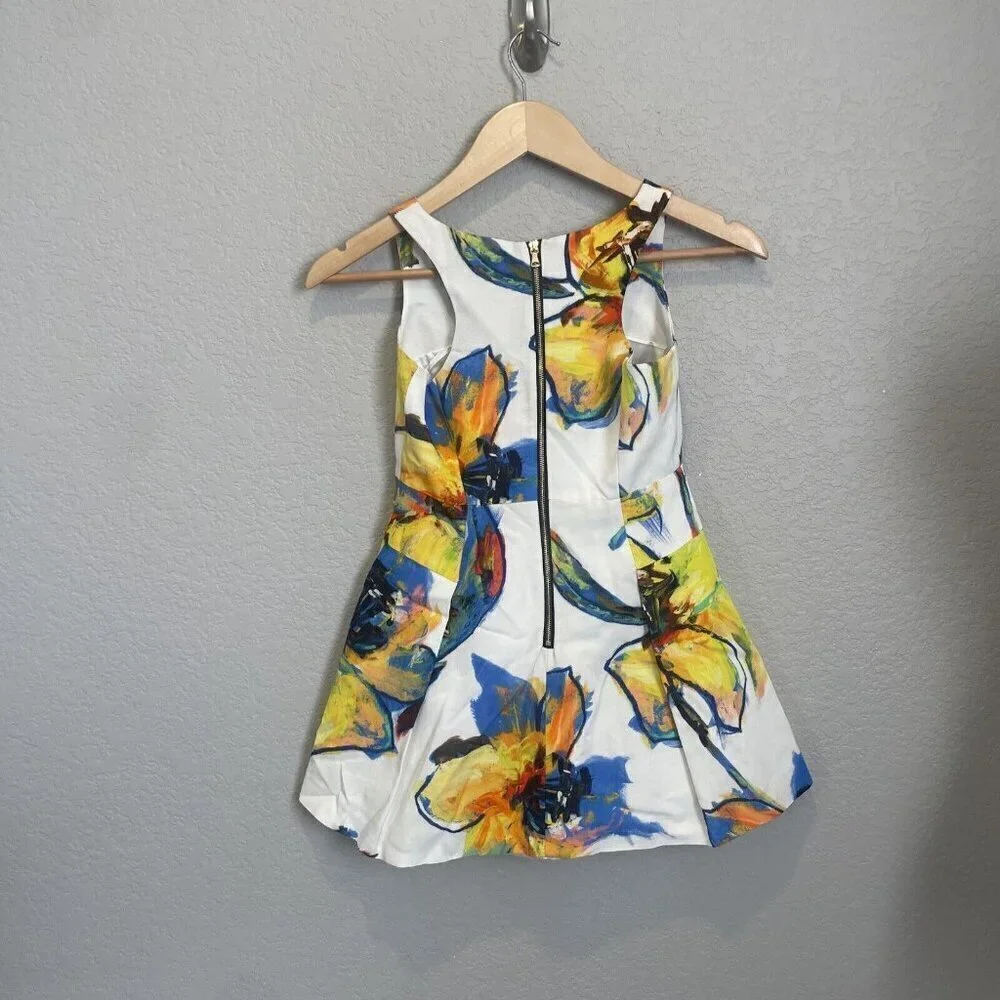 Milly Minis Of New York Milly Pop Art Floral Racerback Dress 10 Girls Sleeveless